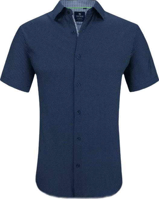 slim fit dress slacks Non-Iron Cotton Windowpane Dress Shirt