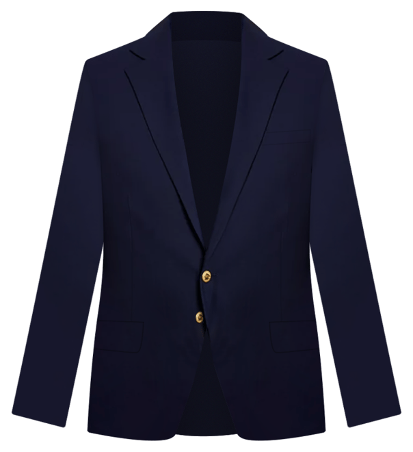 B by B by  Men's Classic-Fit Navy Stretch Wool Blend Blazer