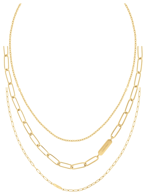 Unisex Stainless Steel Chain Necklace Gift Set, 3 Piece