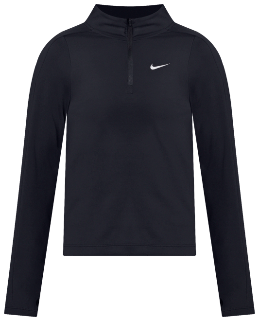 Nike Girls' Dri-FIT Long-Sleeve 1/4-Zip Top