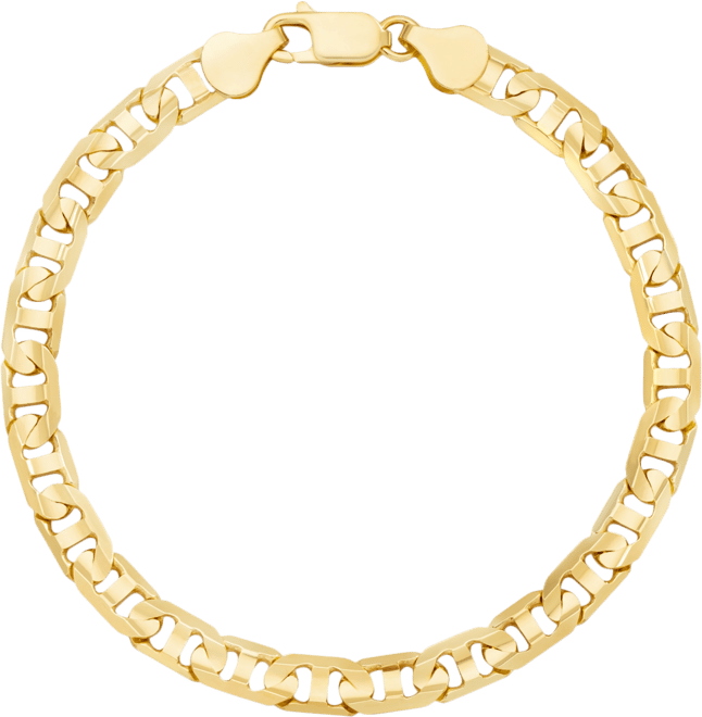Men's Mariner Link Chain Bracelet in 14k Gold-plated Sterling Silver