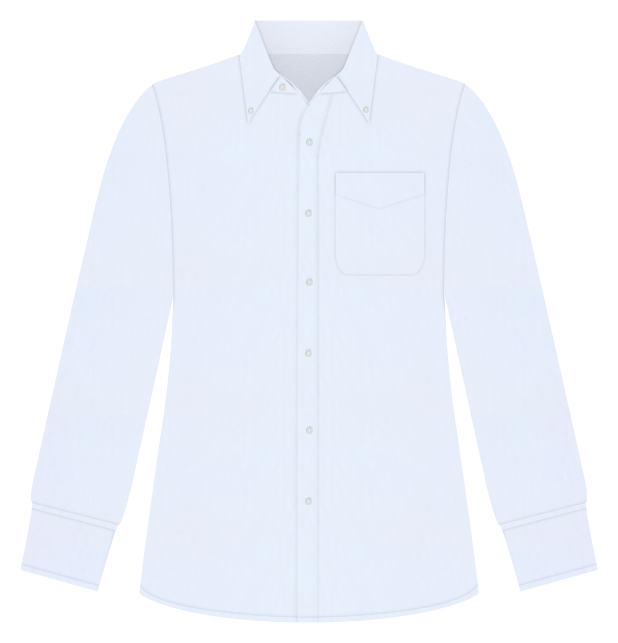 Men's Regular Fit Non-Iron Polo Button-Down Collar Solid Pinpoint Dress Shirt
