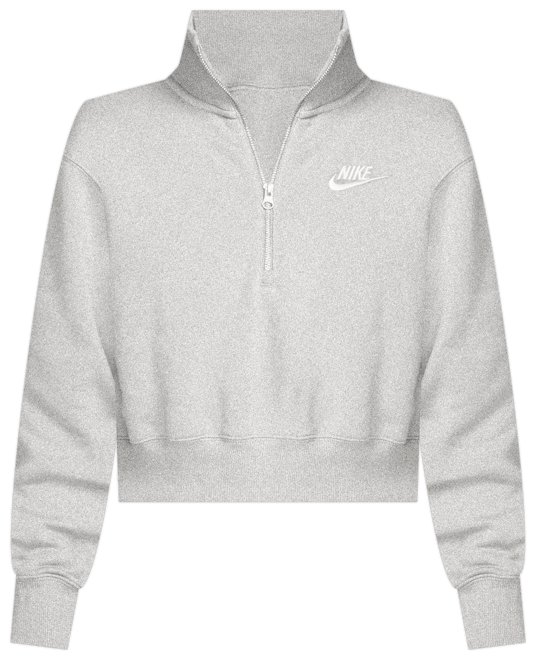 Nike Sportswear Club Fleece Big Kids' (Girls') 1/2-Zip Long-Sleeve Top