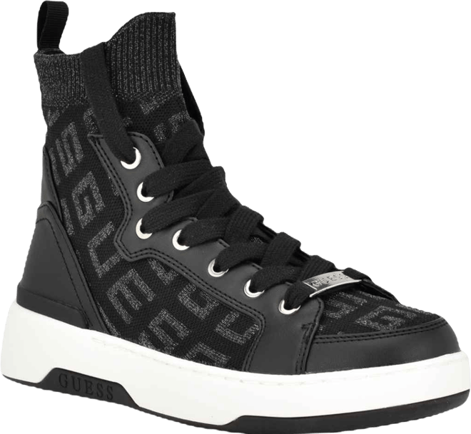 Women's Mannen Knit Hi-Top Lace-Up Fashion Sneakers