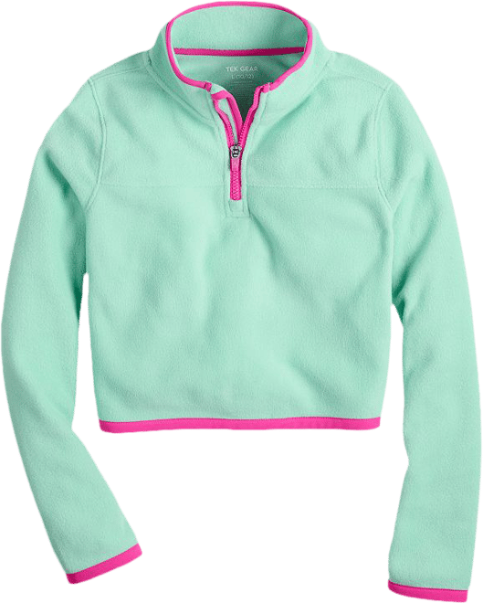 Girls 7-20 Tek Gear® Microfleece 1/4-Zip Pullover in Regular & Plus