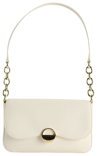 LC Lauren Conrad GRAY Purse Ladies Hand Bag GOLD CHAIN Mini Clip