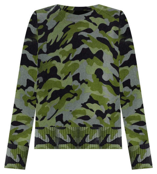 Aqua cashmere 2024 camo sweater