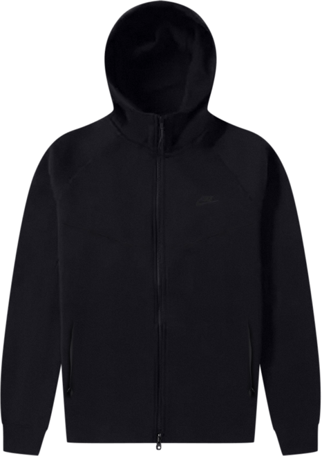 Shop Nike Tech Fleece Full-Zip Hoodie FB7921-010 black