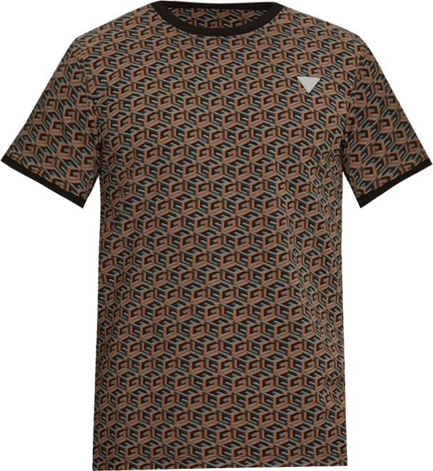 Louis Vuitton All Over Logos Printed T Shirt - Size XXL