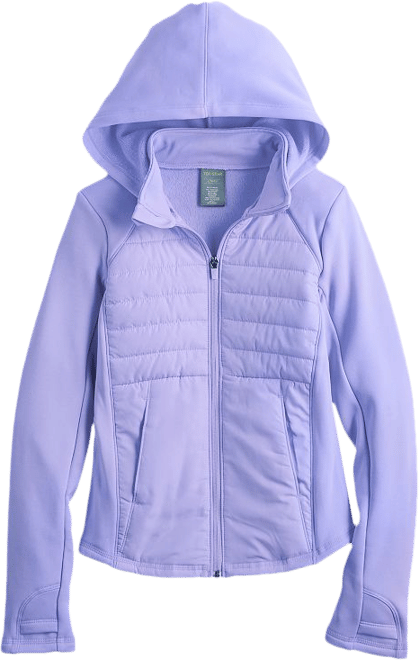 Girls 7-20 Tek Gear® Mixed Media Jacket in Regular & Plus