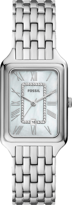 Women's Raquel Three-Hand Date Silver-Tone Stainless Steel Watch, 26mm