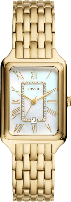 Women's Raquel Three-Hand Date Gold-Tone Stainless Steel Watch, 26mm