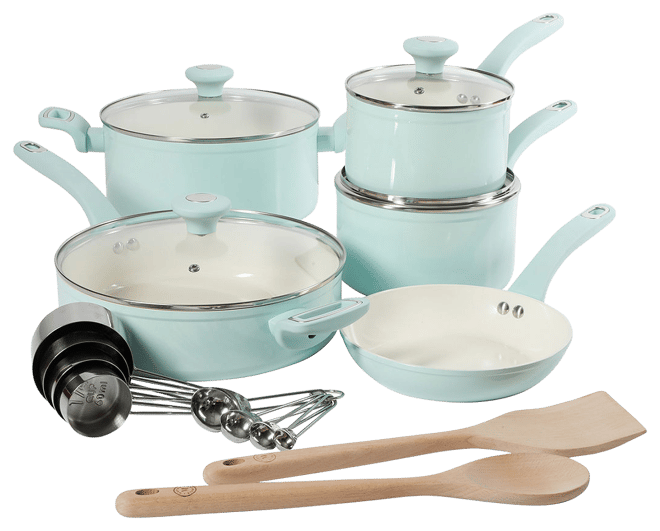 Martha Stewart 14 Piece Non-stick Cookware Combo Set & Reviews