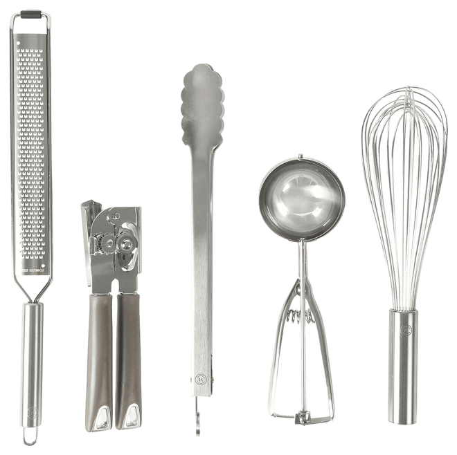 Martha Stewart 5-Piece Sprucedale Stainless Steel Kitchen Tools and Gadget  Set