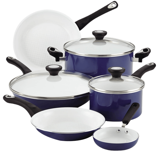 Farberware® Pure Cook 12-pc. Nonstick Ceramic Cookware Set - Includes Prestige Tools