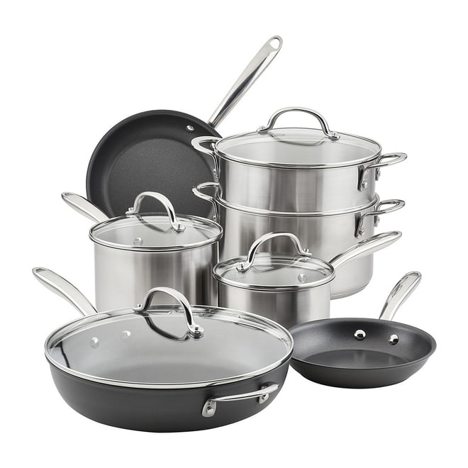 Cuisinart Heritage Stainless Collection 11-Piece Cookware Set