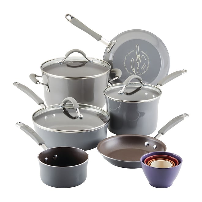 T-fal Kitchen Solutions 14-Piece Ceramic Non-Stick Cookware Set