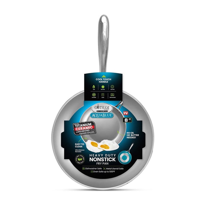 Gotham Steel Aqua Blue 8" Non-Stick Frying Pan with Cool Touch Handle