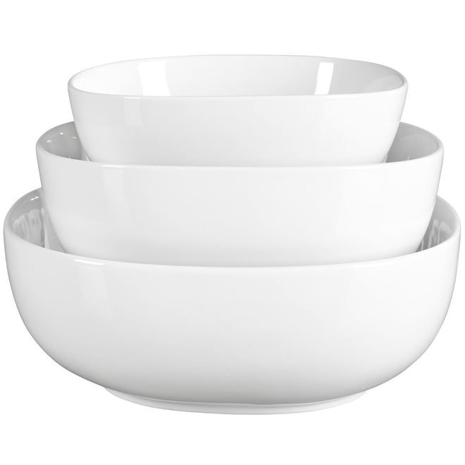 Glass Serving Bowl set of 3pcs – GOOD HOMES