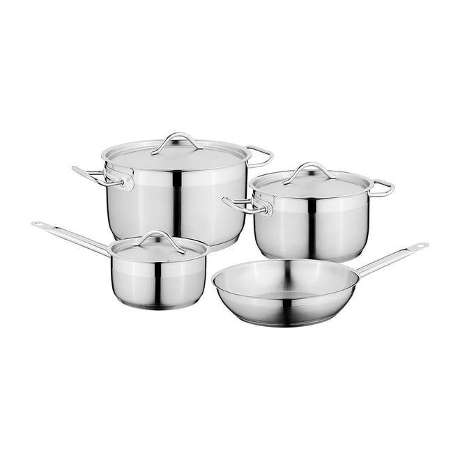 Berghoff Essentials 4pc 18/10 Stainless Steel Cookware Set