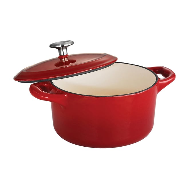 Tramontina Enameled Cast Iron 6.5Qt Covered Round Dutch Oven - Gradated Red
