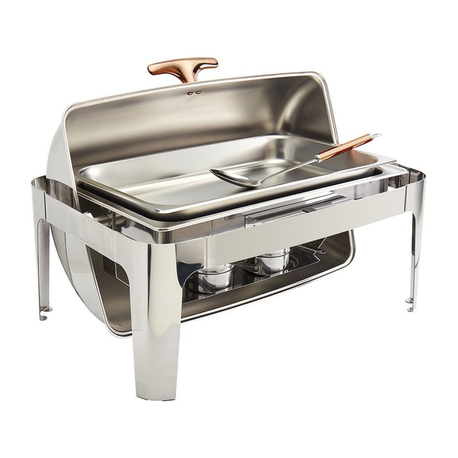 Denmark 5-pc. Roll Top 9.5-qt. Chafing Dish, Color: Silver Denmark 5-pc. Roll Top 9.5-qt. Chafing Dish, Color: Silver