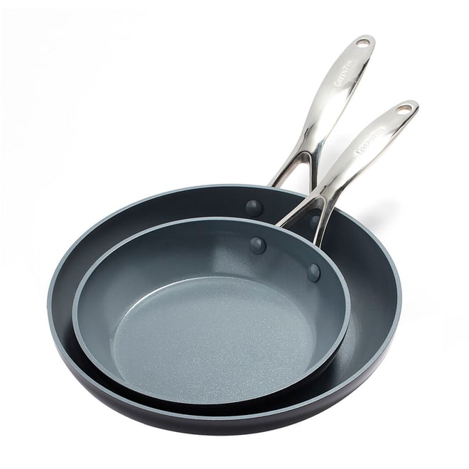 GreenPan Paris Pro 2-pc. Hard Anodized Non-Stick Frying Pan-JCPenney,  Color: Gray