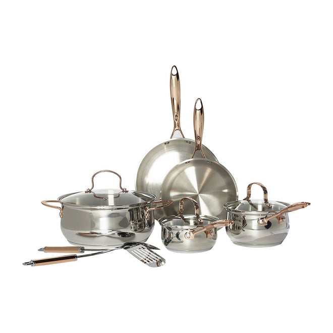 Denmark Stainless Steel 10-pc. Cookware Set, Color: Ss - JCPenney