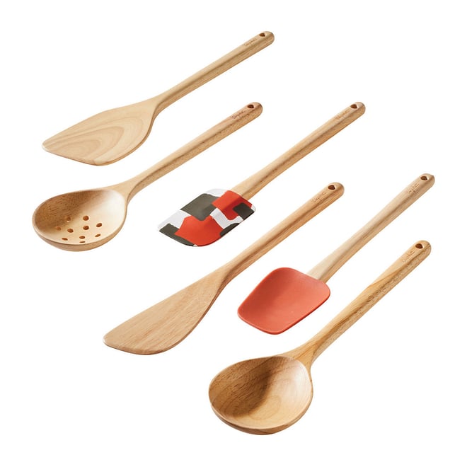 Bamboo Cooking Utensils 6PC Set Merry Christmas Gifts, Cooking Kitchen  Utensi