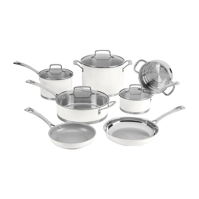 Cuisinart Heritage Stainless Collection 11-Piece Cookware Set - Stainless Steel