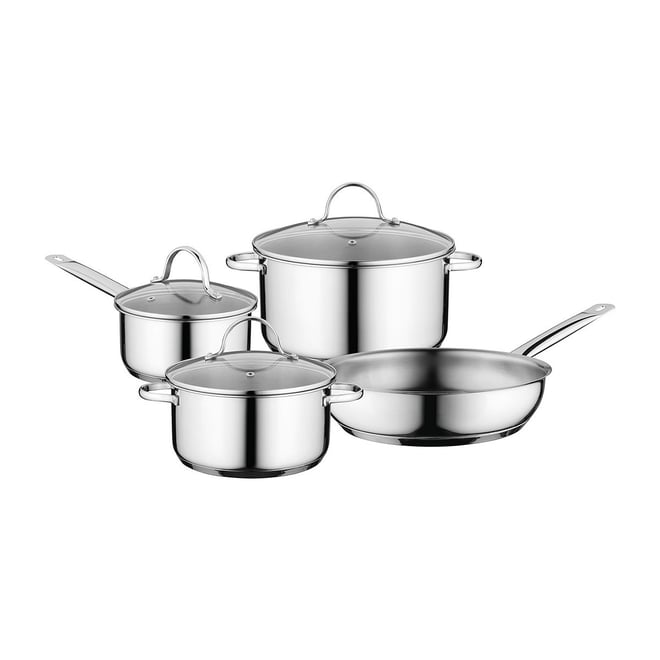 BergHOFF Essentials Comfort 7 Piece 18/10 Stainless Steel Cookware Set