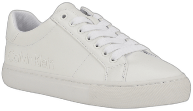 スニーカー   Camzy Round Toe Lace-Up Casual Sneakers Calvin Klein Women's Camzy Round Toe Lace-Up Casual Sneakers