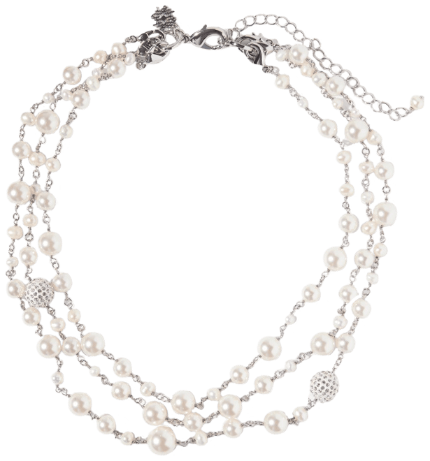 Multi Pearl Strand Necklace