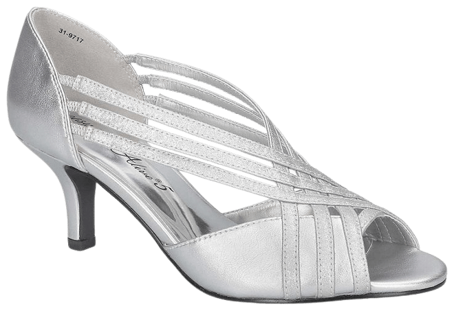 easy street silver pumps