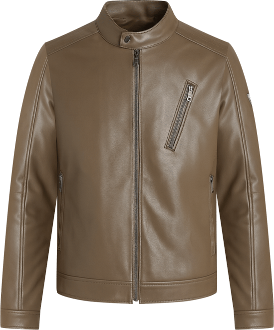 Men's Leather Biker Jacket