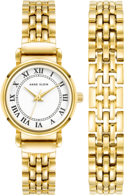 Women's Quartz Gold-Tone Alloy Watch 24mm Set