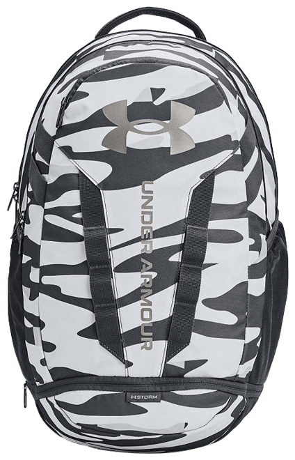 Under Armour Hustle 5.0 Unisex Jet Gray Cerise Backpack 