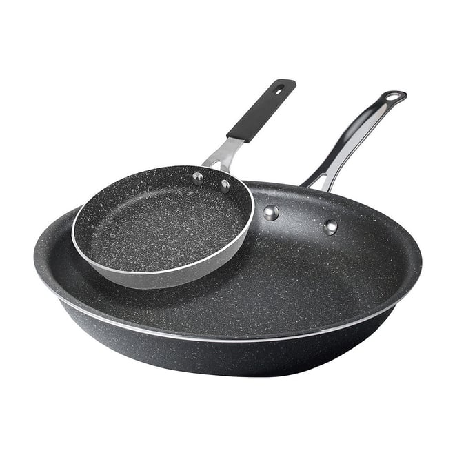 Calphalon Nonstick Frying Pan Set with Stay-Cool Handles, Dishwasher and  Metal Utensil Safe, PFOA-Free, 8- and 10-Inch, Black