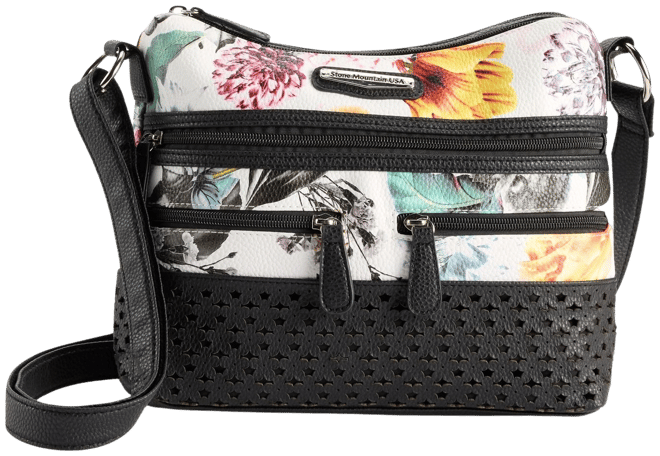 Stone & Co. Floral Irene Leather Hobo Bag