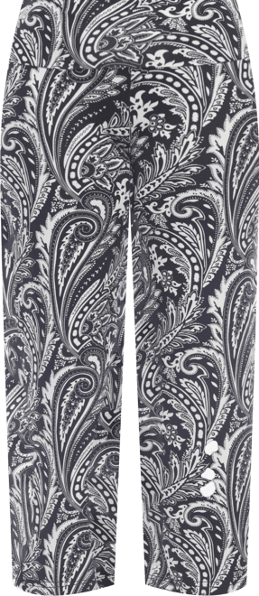 Plus Size Printed Wide Leg Palazzo Pants