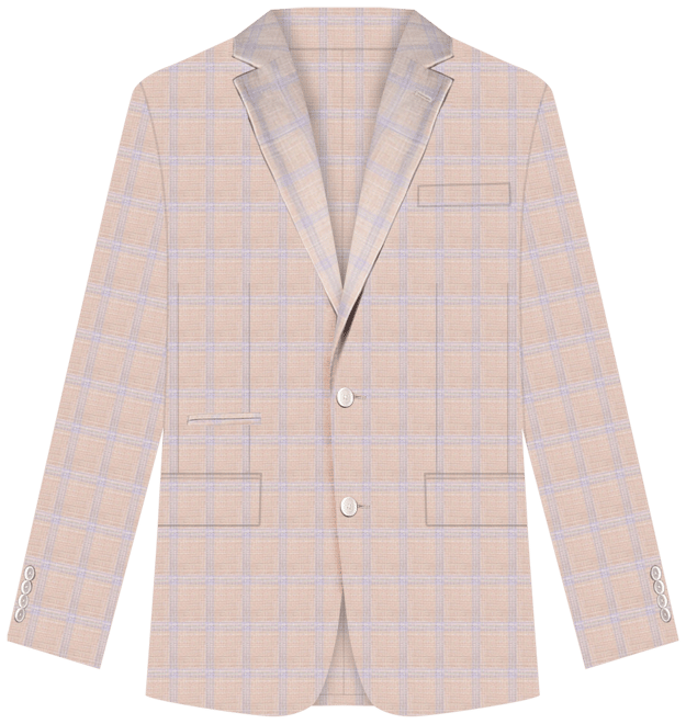 Steve Harvey Mens Stretch Fabric Classic Fit Plaid Suit