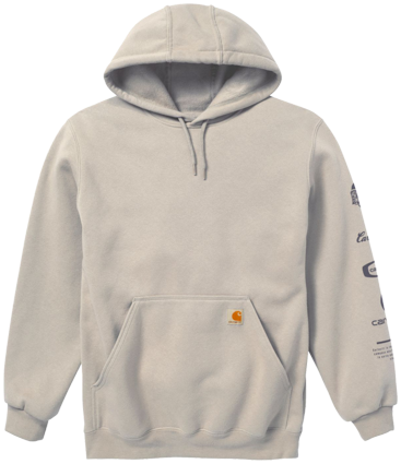 Carhartt Logo Sleeve Graphic Hoodie for Men in Green