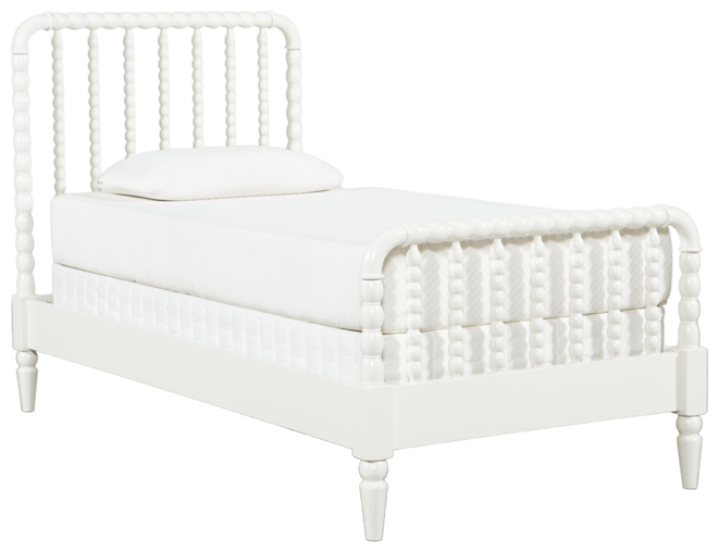 Louis Philippe Twin Sleigh Panel Bed White Maddy's Home