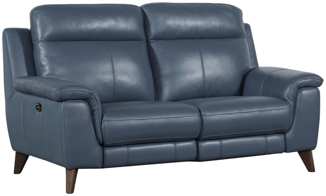 Seville Grey Leather Power Lift Recliner with Heat, Massage, Power