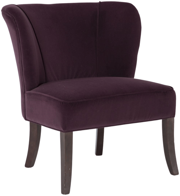 Krista Eggplant Accent Chair Living Spaces