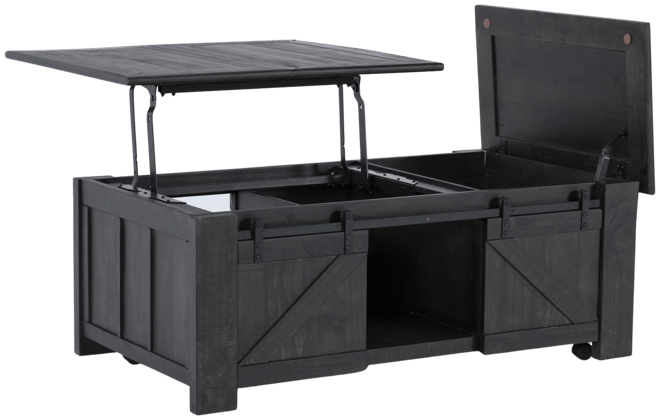 Lift top coffee table deals with storage and wheels