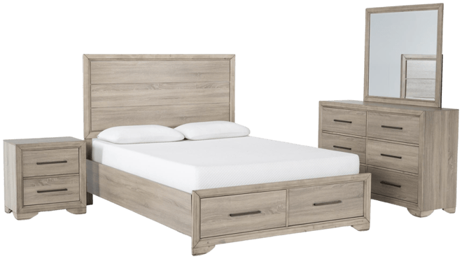 The WADE 4 PC BEDROOM SET available at Complete Suite Furniture