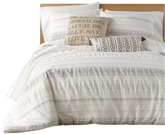 Bee & Willow Home Bee & Willow Block Print 3-Piece Full/queen Comforter Set  In Neutral - ShopStyle