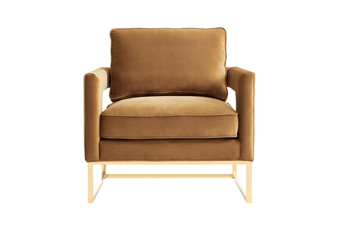 Cognac accent chair discount