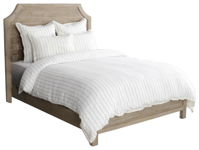 Marco Charcoal Queen Wood Panel Bed Living Spaces